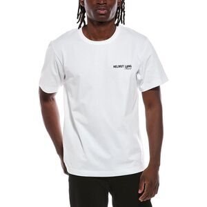 Helmut Lang Mens  Ski Map T-Shirt, White